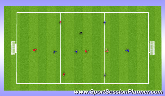 Football/Soccer Session Plan Drill (Colour): Screen 1