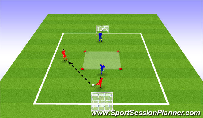 Football/Soccer Session Plan Drill (Colour): SSG