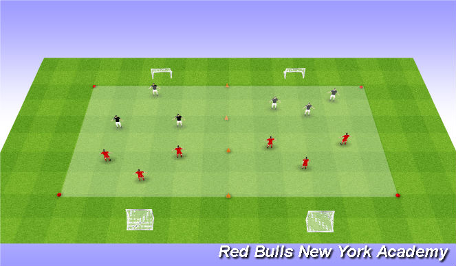 Football/Soccer Session Plan Drill (Colour): End Game