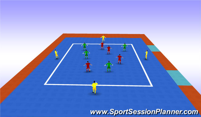 Futsal Session Plan Drill (Colour): Warrm Up 1