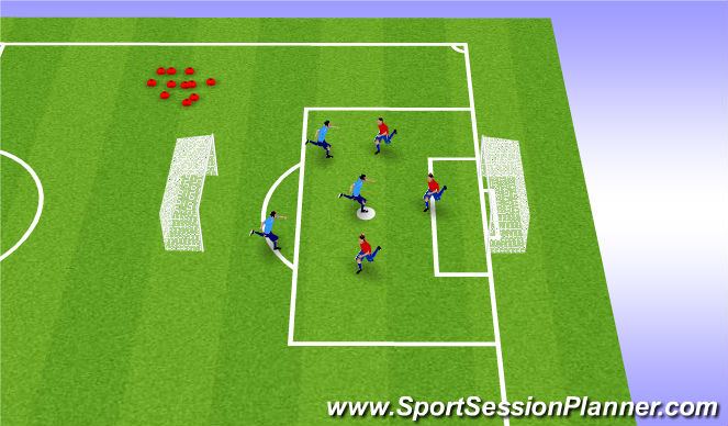 Football/Soccer Session Plan Drill (Colour): Finding Dory