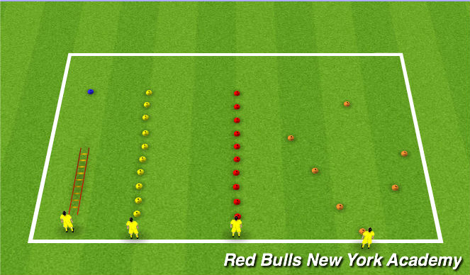 Football/Soccer Session Plan Drill (Colour): Fundamental Skills