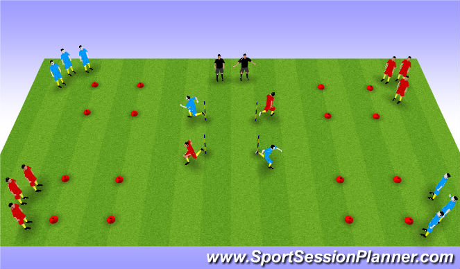 Football/Soccer Session Plan Drill (Colour): Screen 1