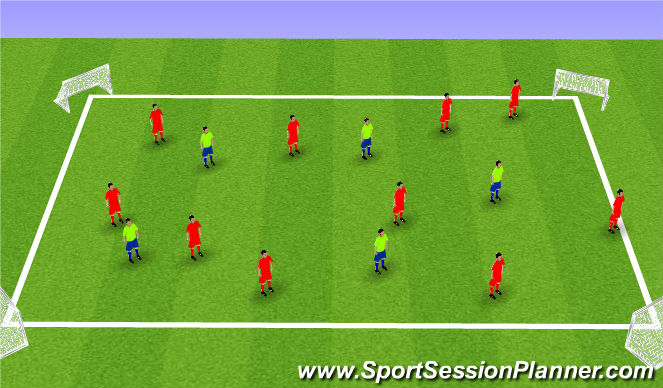 Football/Soccer Session Plan Drill (Colour): 10 v 5