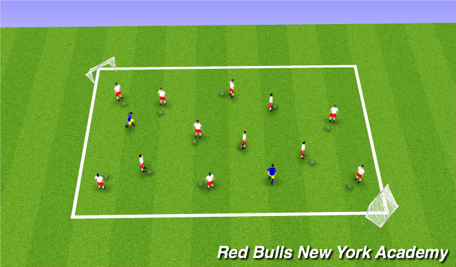 Football/Soccer Session Plan Drill (Colour): Spiderman Tag