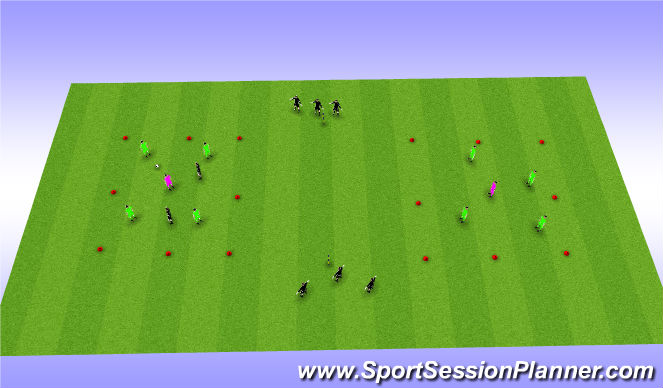 Football/Soccer Session Plan Drill (Colour): Warm-Up (RBNY)