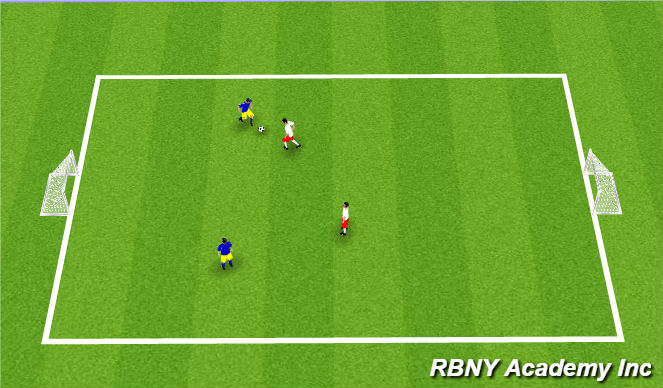 Football/Soccer Session Plan Drill (Colour): Conditioned Game: