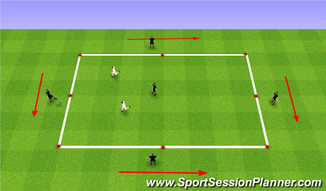Football/Soccer Session Plan Drill (Colour): Warm Up -  - Bayern Ball Out