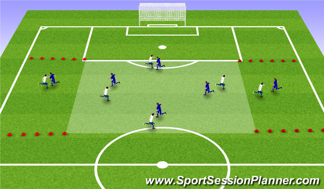 Football/Soccer Session Plan Drill (Colour): CG and UCG