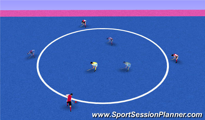 Hockey Session Plan Drill (Colour): Posesion Juegos