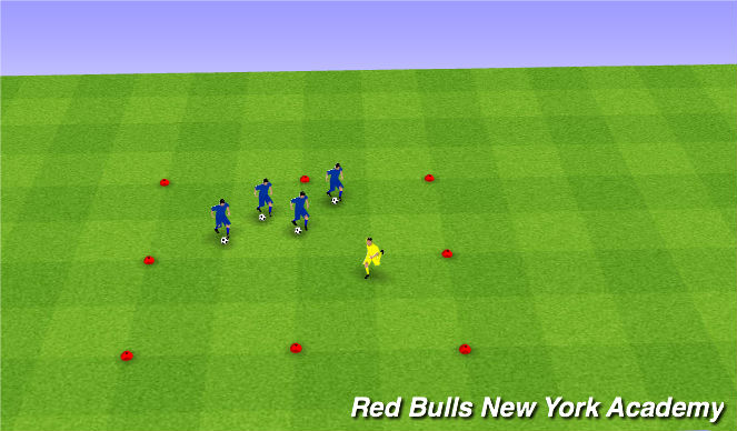 Football/Soccer Session Plan Drill (Colour): Steal the bacon