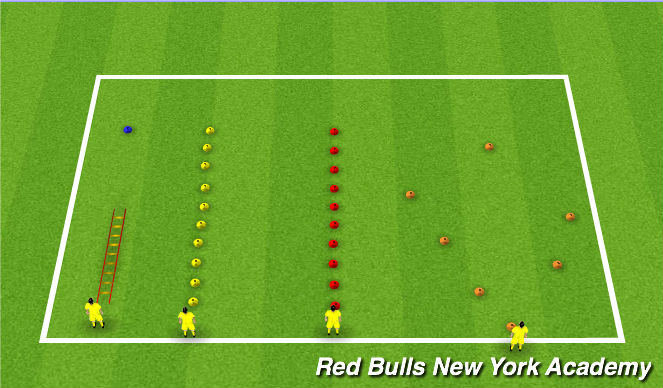 Football/Soccer Session Plan Drill (Colour): Fundamental Skills