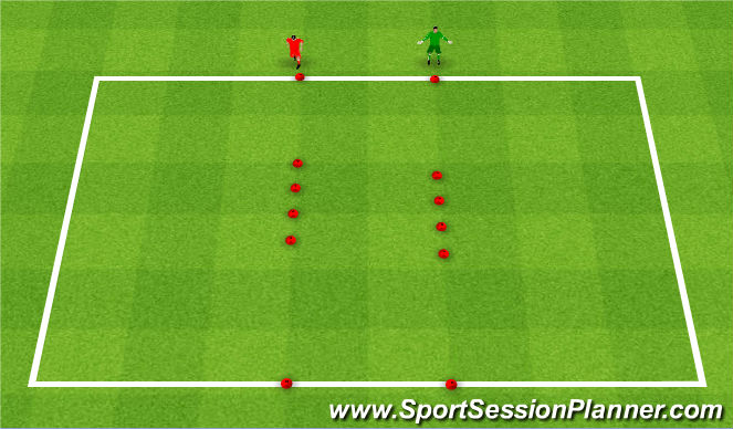 Football/Soccer Session Plan Drill (Colour): Exercise 1