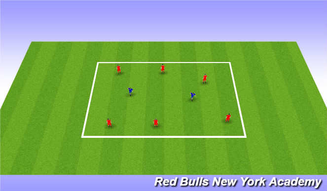 Football/Soccer Session Plan Drill (Colour): Warm up