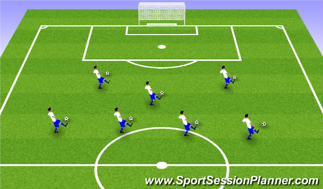 Football/Soccer Session Plan Drill (Colour): Arrval activity