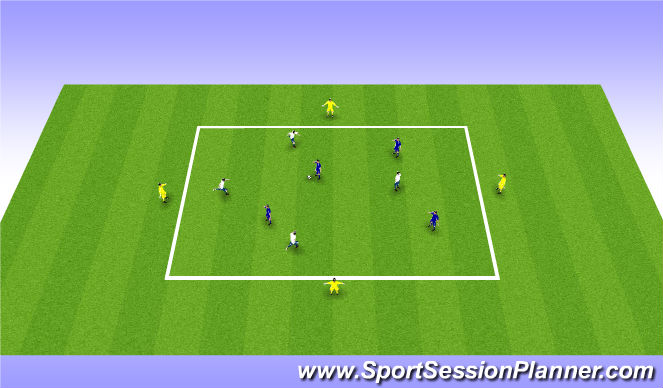 Football/Soccer Session Plan Drill (Colour): Initial Game
