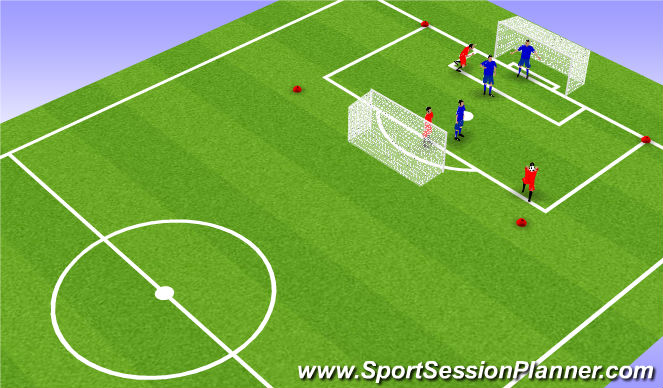 Football/Soccer Session Plan Drill (Colour): Erwärmung 1
