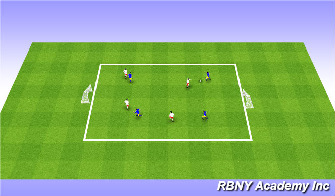 Football/Soccer Session Plan Drill (Colour): Free Play