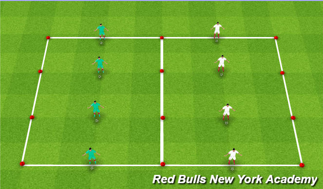Football/Soccer Session Plan Drill (Colour): Ball Mastery