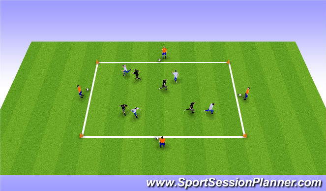 Football/Soccer Session Plan Drill (Colour): Screen 4