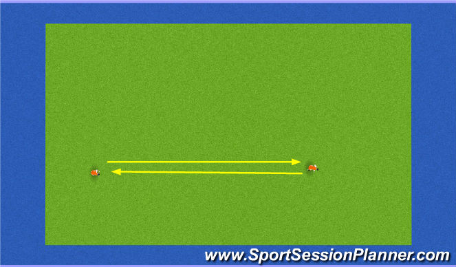 Hockey Session Plan Drill (Colour): pass-technieken