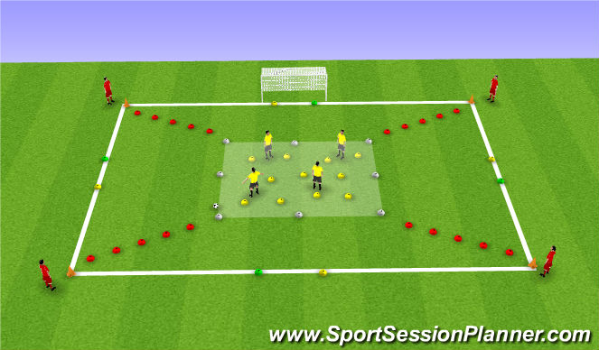 Football/Soccer Session Plan Drill (Colour): Screen 2