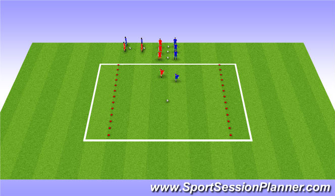 Football/Soccer Session Plan Drill (Colour): Variable