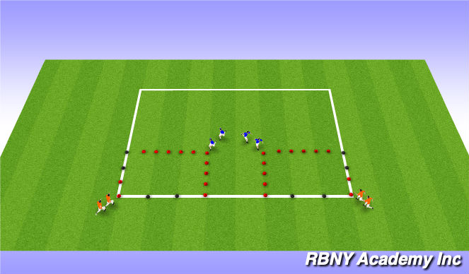 Football/Soccer Session Plan Drill (Colour): Warm Up