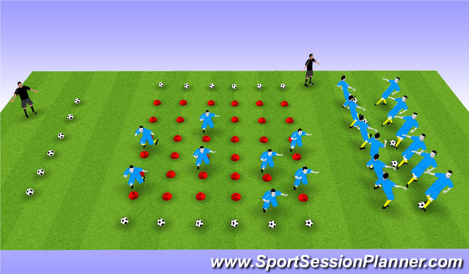 Football/Soccer Session Plan Drill (Colour): Screen 1