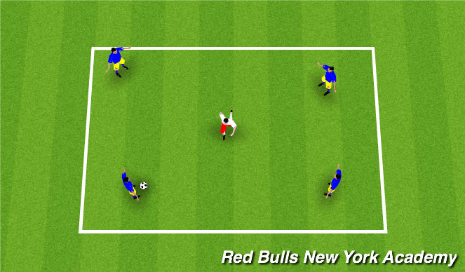 Football/Soccer Session Plan Drill (Colour): warm up