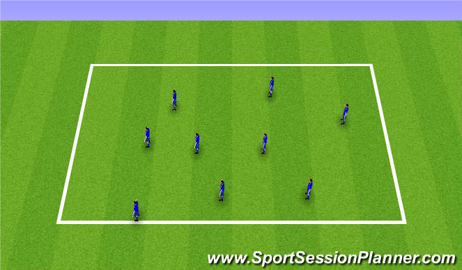 Football/Soccer Session Plan Drill (Colour): Aquecimento