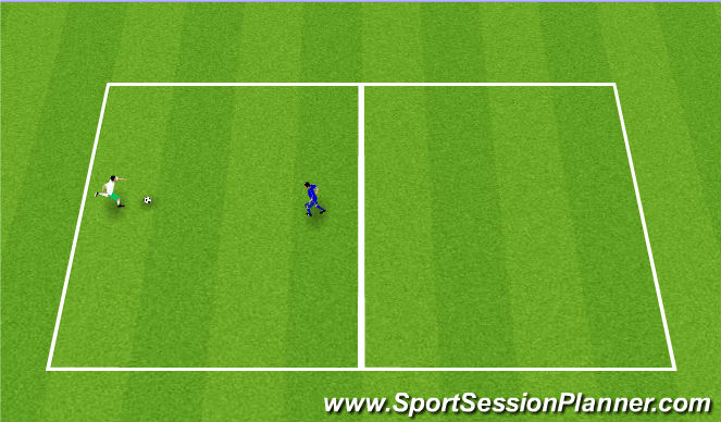 Football/Soccer Session Plan Drill (Colour): Progressão/Contenção