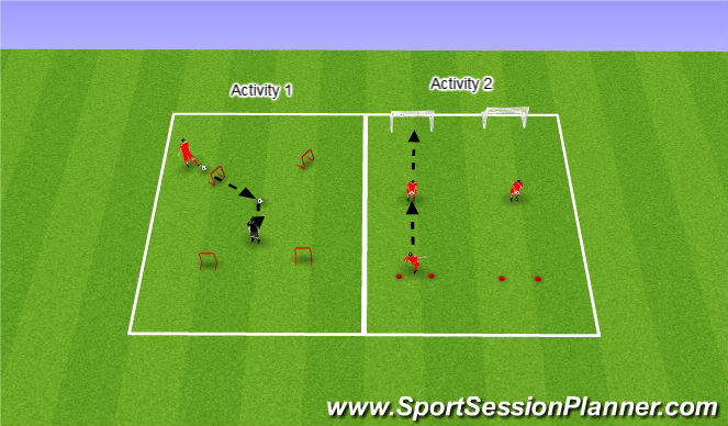 Football/Soccer Session Plan Drill (Colour): Week 11
