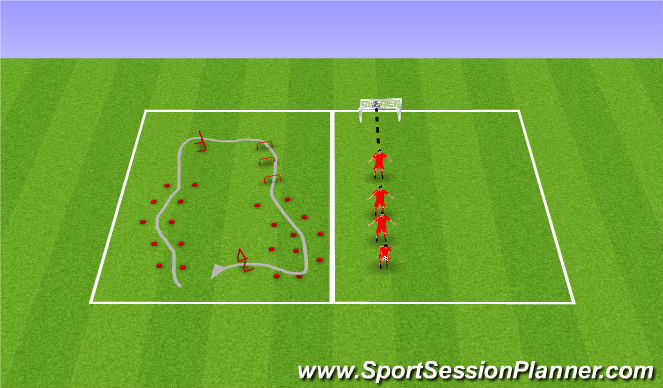 Football/Soccer Session Plan Drill (Colour): Week 13