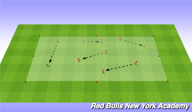 Football/Soccer Session Plan Drill (Colour): Ball Mastery