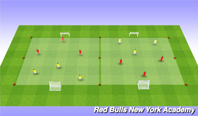 Football/Soccer Session Plan Drill (Colour): Individual/Group Tactic