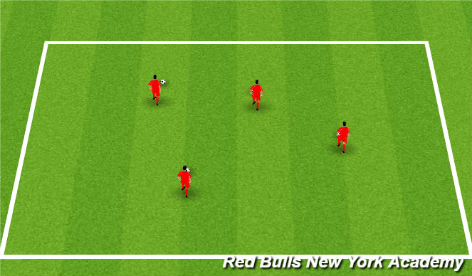 Football/Soccer Session Plan Drill (Colour): Warm up