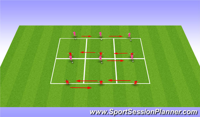 Football/Soccer Session Plan Drill (Colour): Top Box