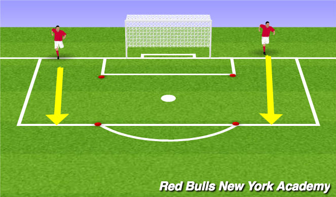 Football/Soccer Session Plan Drill (Colour): Warm Up