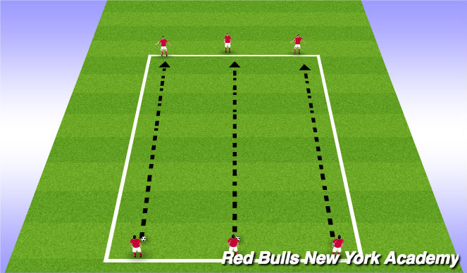 Football/Soccer Session Plan Drill (Colour): Warm Up