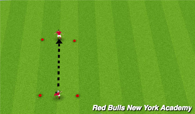 Football/Soccer Session Plan Drill (Colour): Warm up
