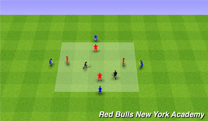 Football/Soccer Session Plan Drill (Colour): Control Warm-Up