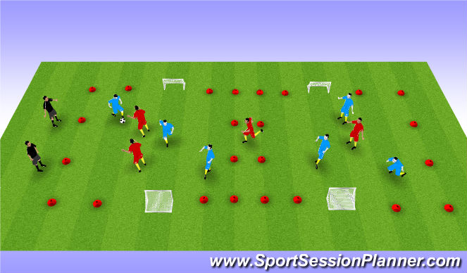 Football/Soccer Session Plan Drill (Colour): Screen 1