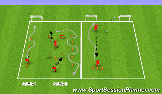 Football/Soccer Session Plan Drill (Colour): Week 14