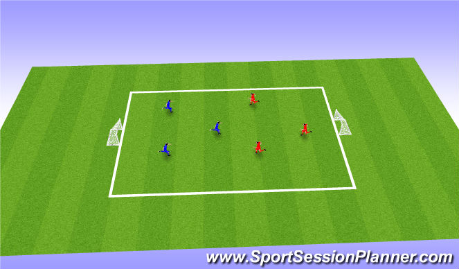 Football/Soccer Session Plan Drill (Colour): SSG