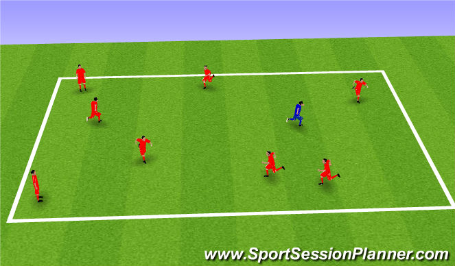 Football/Soccer Session Plan Drill (Colour): Tails