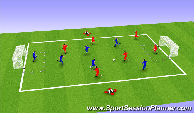 Football/Soccer Session Plan Drill (Colour): Match