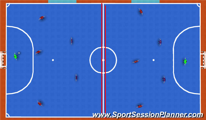 Futsal Session Plan Drill (Colour): Screen 1