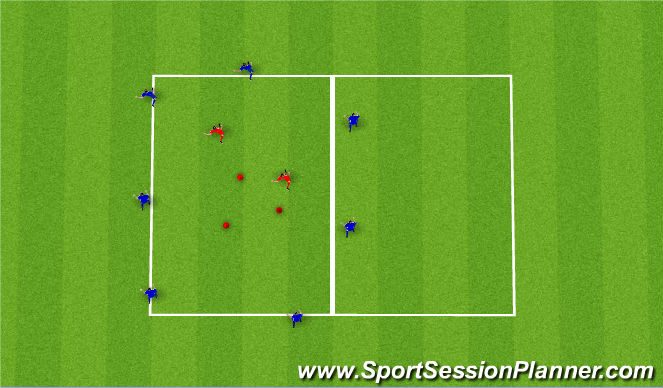 Football/Soccer Session Plan Drill (Colour): Screen 2