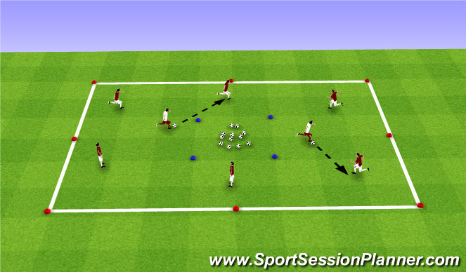 Football/Soccer Session Plan Drill (Colour): Ghostbusters